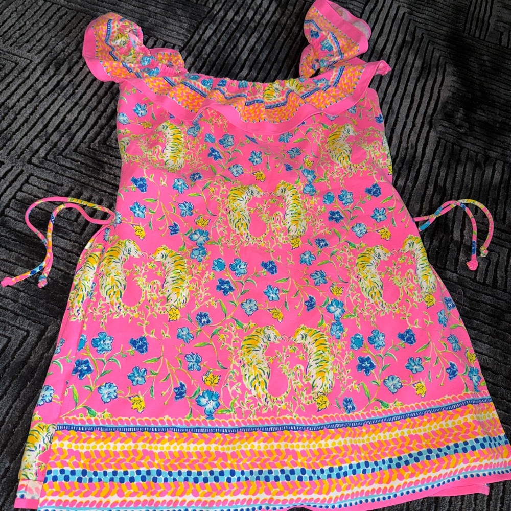 Lilly Pulitzer Pink Dress with Floral Accents